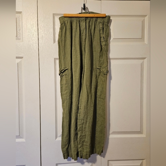 C&C California Pants - C&C California Sage Linen Cargo Pants